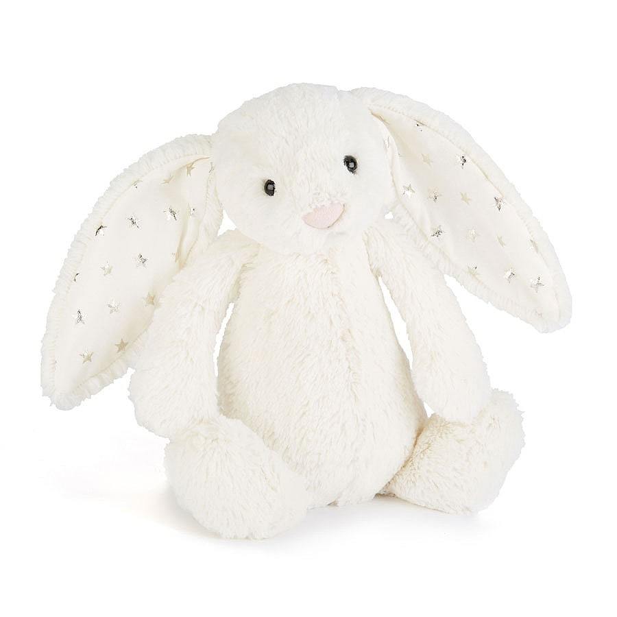 【正規品】【ラッピング無料】星耳 Jellycat Bashful Twinkle Bunny SMALLジェリーキャット　 バシュフル トウィンクルバニー　Sサイズ　白うさぎ　正規代理店 輸入品