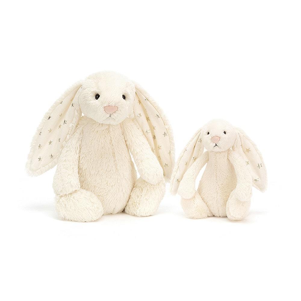 【正規品】【ラッピング無料】星耳 Jellycat Bashful Twinkle Bunny SMALLジェリーキャット　 バシュフル トウィンクルバニー　Sサイズ　白うさぎ　正規代理店 輸入品