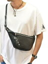 CROSSED ARROWS (クロッシード アローズ）レザーショルダーバッグ BAG 牛革 本革 シルバー スタッズ サコッシュ 肩掛けバッグ 人気 カジュアルバッグハンドメイト 日本製