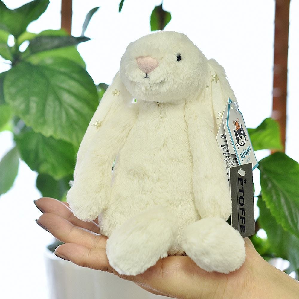 【正規品】【ラッピング無料】星耳 Jellycat Bashful Twinkle Bunny SMALLジェリーキャット　 バシュフル トウィンクルバニー　Sサイズ　白うさぎ　正規代理店 輸入品