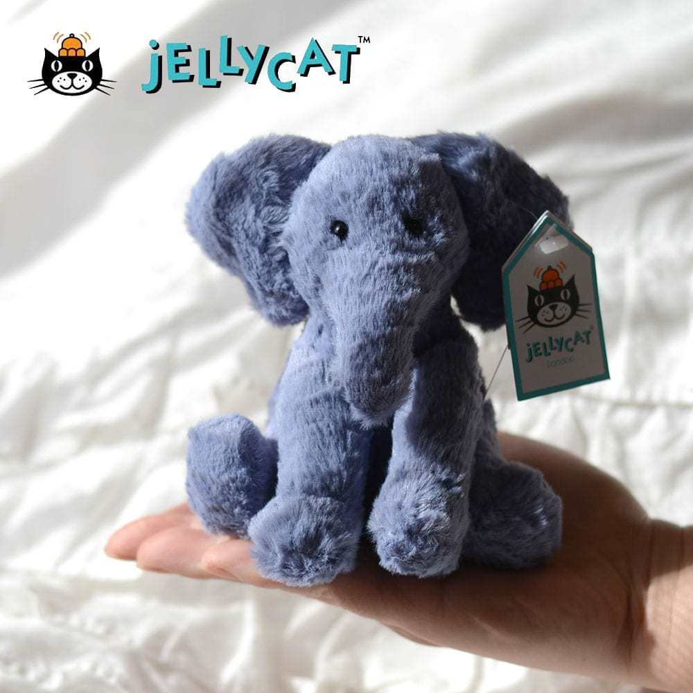 Sサイズ12センチ 　Jellycat Fuddlewuddle Elephant Little Baby　小さい ベビー ぞうさん　手のひらサイズジェリーキャット　ファドルウードル　エレファント 正規代理店 原宿エトフ 正規品 輸入品 ぞう