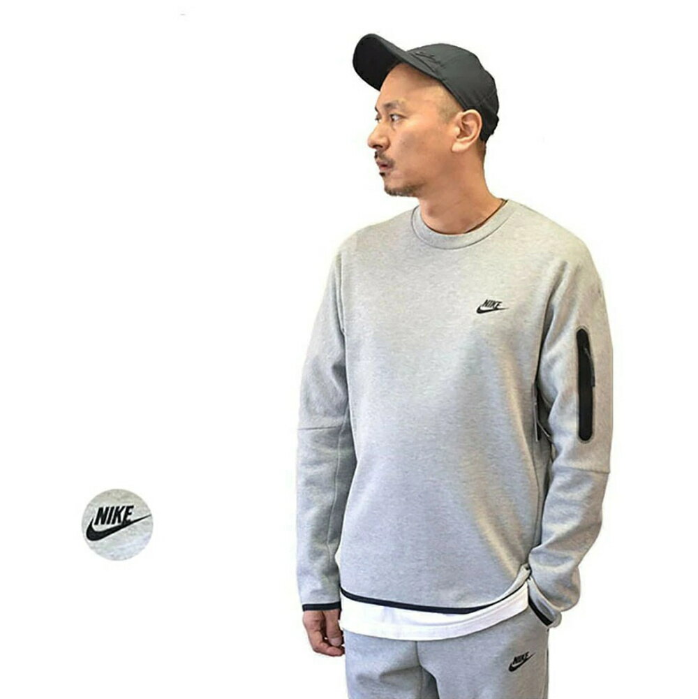 【正規品】NIKE TECH FLEECE CREW CU4506ナイキ テックフリース クルーネック ナイキテックトレーナー ナイキ限定 ナイキ原宿 正規販売店 エトフ ナイキテック テックパック ナイキテックスェット