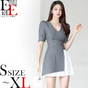 【在庫限りで終了/即日発送】ワンピース ショート ミニ丈 半袖 袖あり ワンピ きれいめ 上品 タイト セクシー セクシーワンピース プリ..