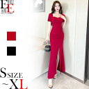 ワンピース 半袖 ロング ロング丈 タイト セクシー ワンピ タイトワンピ タイトワンピース セクシーワンピース スリット 胸開き 胸元 大人 上品 きれいめ ...