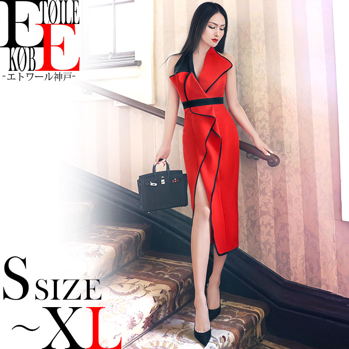 豊富な通販サイト ワンピース きれいめ タイト タイトワンピース セクシー セクシーワンピース タイトワンピ セクシーワンピ おしゃれ ノースリーブ ミモレ ドレス クラブ キャバ 大人 スタイル 胸元 細見え 色気 30代 40代 韓国服 韓国 服 服装 赤 春ワンピース 春 夏 春