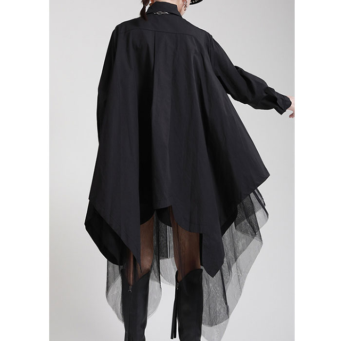 ワンピース 長袖 ミディ丈 膝丈 ひざ丈 シースルー おしゃれ きれいめ カジュアル 大人 スタイル エレガント カジュアル モード系 ダンス ステージ 舞台 衣装 韓国服 韓国 トレンド レディース ファッション 服 服装 白 ホワイト 黒 ブラック 秋 冬 秋冬 秋服 冬服