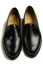 CROCKETT&JONES ボストン2 ブラック 6224 クラシック コインロファー カーフスキン レザーソール クロケット＆ジョーンズ