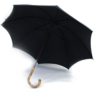 フォックス・アンブレラズ FOX UMBRELLAS　GT9モデル ワンギーハンドル細巻き傘 (蝙蝠傘、雨傘)ブラックガヴァー無地のサムネイル