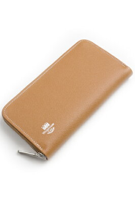 ホワイトハウスコックス WHITEHOUSE COX s2622 ロングジップラウンドウォレット ロンドンカーフxブライドルレザー タンxハバナ バイカラー デカジップ