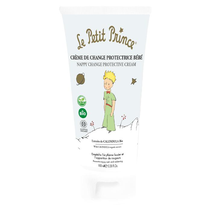 商品名Le Petit Prince ベビーナッピークリーム(おしり用) 100ml商品説明おむつまわりのムレによる肌荒れから赤ちゃんのデリケートなおしりを保護するクリーム。100％天然香料使用。[厳選されたオーガニック成分配合]アロエベラ液汁、シア脂、トウキンセンカ花エキス、ヒマワリ種子油 *ICEAが定めるオーガニック化粧品認証を受けている成分(保湿成分)使用方法おむつ替えの際、おしりを清潔にし適量を手に取り、おしりに伸ばします。商品詳細大切な赤ちゃんのデリケートな肌をやさしくケアするためのベビースキンケアシリーズ「Le Petit Prince 星の王子さまオーガニックベビー」。オーガニック認証を取得した肌に優しいアイテムは、赤ちゃんはもちろん、デリケートな肌の大人の方にもおすすめです。商品仕様[販売名] ベビークリームLP1[容量] 100ml成分水、アロエベラ液汁、セテアリルアルコール、シア脂、酸化チタン、ステアリン酸ポリグリセリル-3、トリ(カプリル酸／カプリン酸)グリセリル、グリセリン、ステアロイルラクチレートNa、水添オリーブ油ステアリルエステルズ、アーモンド油、トウキンセンカ花エキス、ヒマシ油、水添ヒマシ油、カルナウバロウ、ヒマワリ種子油、トコフェロール、キサンタンガム、フィチン酸Na、ベンジルアルコール、カプリル酸グリセリル、ウンデシレン酸グリセリル、レブリン酸Na、安息香酸Na、ソルビン酸K、クエン酸、香料原産国イタリア取扱上の注意●傷、はれもの、湿疹等異常のあるところには使わないでください。●肌に異常が生じてないかよく注意してご使用ください。肌に合わない時、使用中に赤み、はれ、かゆみ、刺激、色抜け(白斑等)や黒ずみ等の異常が出た時、直射日光があたって同様の異常が出た時は使用を中止し、皮フ科医へ相談してください。使い続けると症状が悪化することがあります。●目に入らないようにご注意ください。目に入った場合は、直ちに洗い流してください。●子供や認知症の方などの誤飲等を防ぐため、置き場所に注意してください。●必ず保護者の監視のもとで使用させて下さい。●開封後はなるべくお早めに使い切りください。