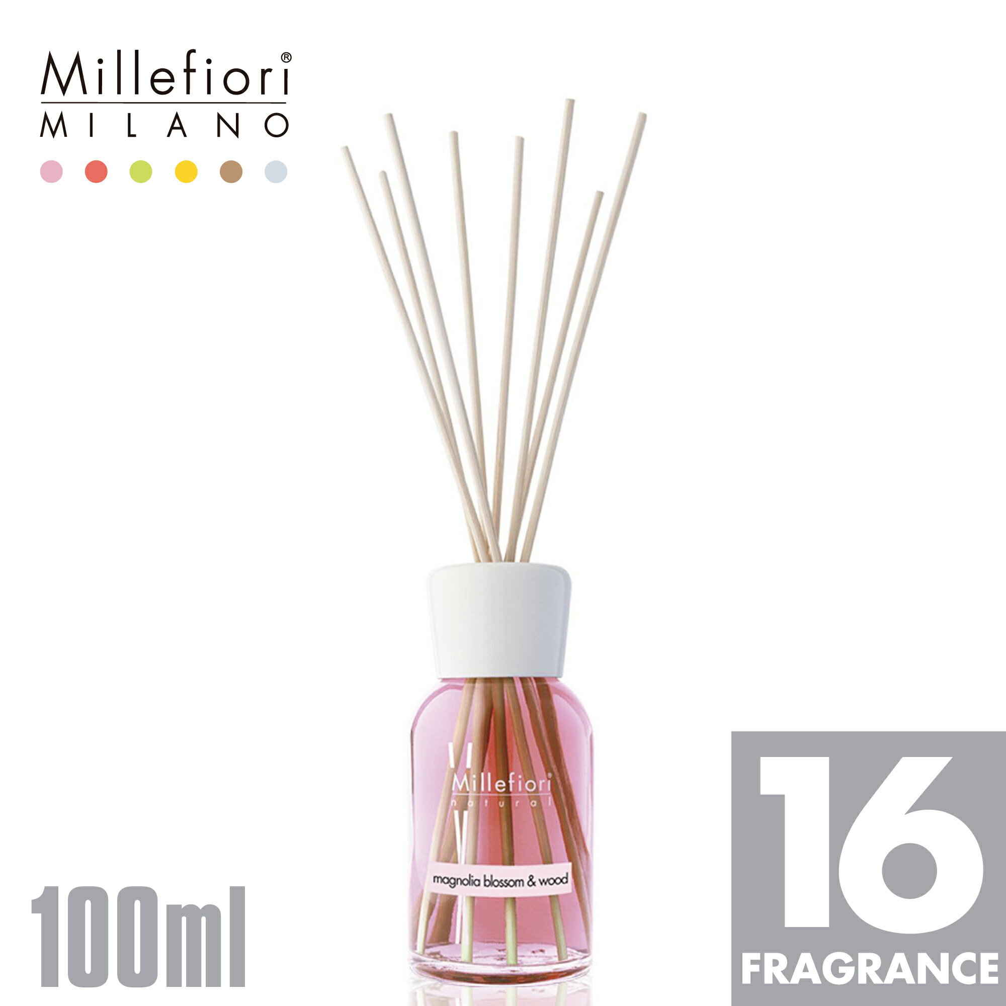 ルームフレグランス リードディフューザー100ml NATURAL ルームフレグランス ミッレフィオーリ Millefiori アロマディフューザー