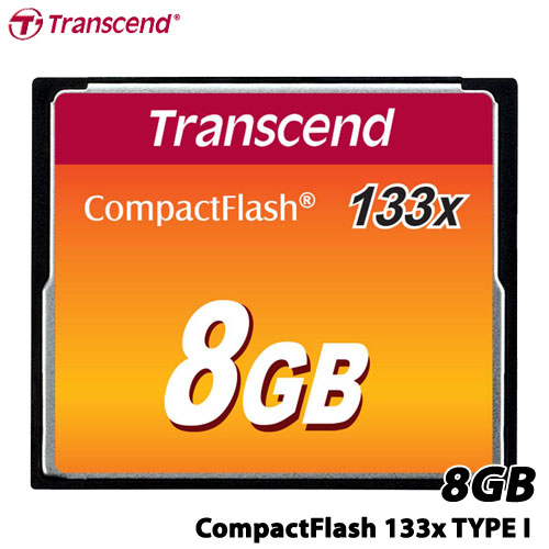 トランセンド　TS8GCF133 [8GB コンパクトフラッシュ (133X、 TYPE I )]