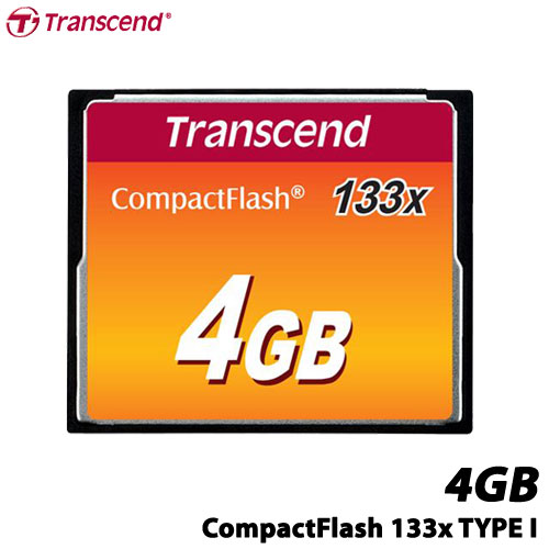 トランセンド　TS4GCF133 [4GBコンパクトフラッシュ (133X、 TYPE I )]