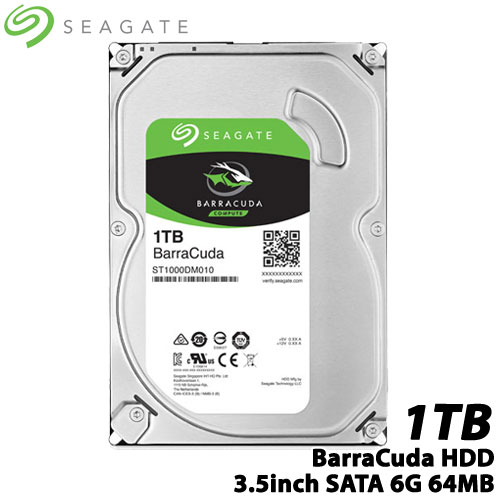 SEAGATE（シーゲート） ST1000DM010 [BarraCuda（1TB HDD 3.5インチ SATA 6G 7200rpm 64MB）]【内蔵ハードディスク】