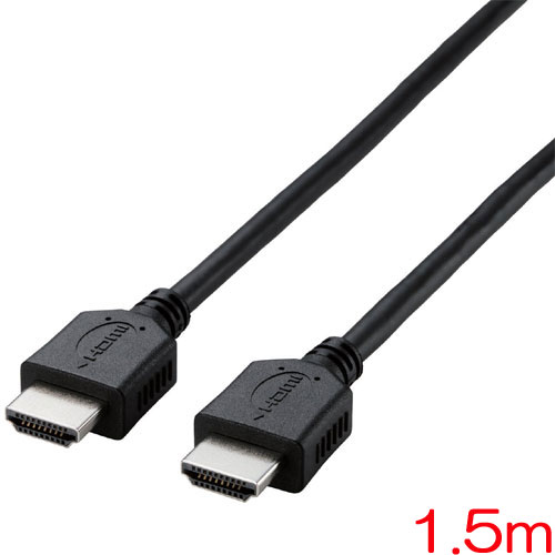 ELECOM��DH-HD14EL15/RS [HDMI�����֥�/�������ͥå��б�/1.5m/�֥�å�]