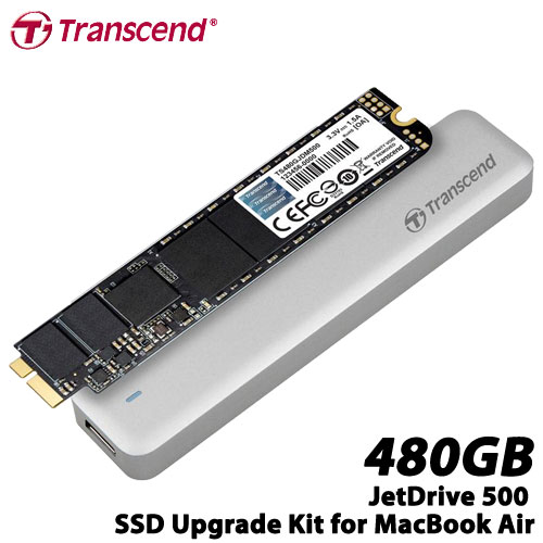 トランセンド TS480GJDM500 [480GB JetDrive 500 SSDアップグレードキット MacBook Air 11 & 13 Late 2010/Mid 2011用]