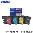 brother LC11-4PK [インクカートリッジ LC11インク4色 BK/C/M/Y パック]【純正品】