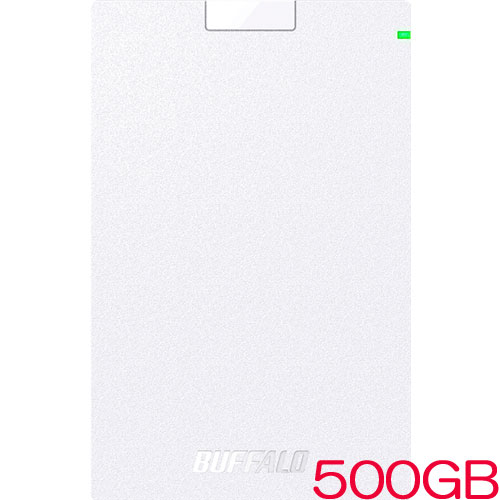 Хåե MiniStation HD-PCG500U3-WA [USB3.1(Gen.1)б ݡ֥HDD ۥ磻 500GB]