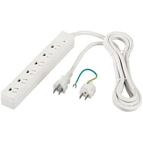 Rakuten - バッファローコクヨサプライ BSTAPMS3650WH [RoHS 3ピン式電源タップ 6個口 マグネット 5m ホワイト]