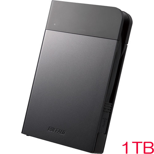 バッファロー HD-PZF1.0U3-BKA [USB3.1(Gen1) 耐衝撃ポータブルHDD 1TB ブラック]