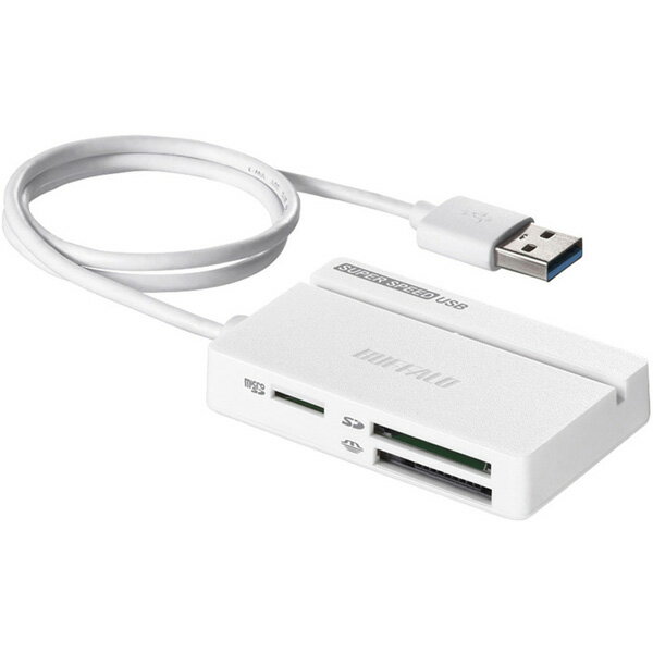�Хåե����������襵�ץ饤 BSCR100U3WH [USB3.0 �ޥ�������ɥ꡼���� ����������� �ۥ磻��]