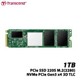 トランセンド TS1TMTE220S (1TB PCIe SSD 220S M.2(2280)、NVMe PCIe Gen3 x4、3D TLC、キャッシュ 512MB、5年保証)