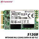 トランセンド TS512GMTS430S [512GB SSD MTS430S M.2 Type 2242 SATA-III DDR3キャッシュ 3D TLC NAND 5年保証]
