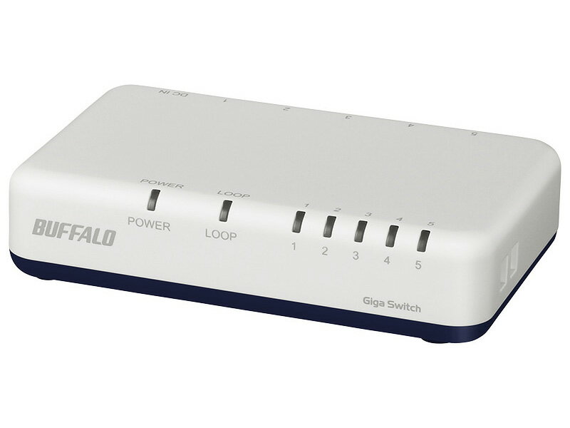 バッファロー LSW6-GT-5EPL/WH [Giga 5Pスイッチ 電源外付 プラ ホワイト]