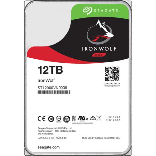 シーゲート ST12000VN0008 [NAS向けHDD IronWolf（12TB 3.5インチ SATA 6G 7200rpm 256MB）]