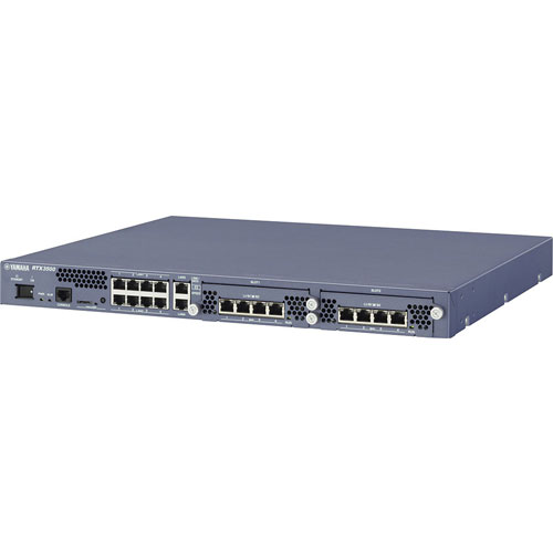 ADSL・CATVモデム機能:ADSL、CATV回線対応通信速度(その他サポート):IPsecスループット 最大1.5Gbit/s、スループット 4000MbpsWANインターフェース:任意のLANポートを利用可能 、拡張モジュール搭載時ISDN回線利用可能LANインターフェース:「10BASE-T/100BASE-TX/1000BASE-T」×4ポートその他インターフェース:拡張スロット 2スロットありDSU内蔵:無し通信プロトコル:IP、IPv6セキュリティ:URLフィルタリング機能（外部データベース参照型・内部データベース参照型）、DHCP端末認証機能 、Winnyフィルター（Winny Version2 対応）、Shareフィルター（Shareバージョン1.0EX2対応）、MACアドレスフィルタリング付属品:LANケーブル（3m）、RJ-45/DB-9シリアルケーブル（1.5m） 、AC100V専用電源コード・抜け防止金具、取扱説明書（保証書）、CD-ROM（取扱説明書・コマンドリファレンス・設定例集）、19インチラック取付金具・ねじ（10個）法規関連確認日:20130702ギガ時代のハイパフォーマンス 『RTX5000』と『RTX3500』は、マルチコアCPUを採用して、計10ポートのギガビットイーサネット（1000BASE-T）に相応しい性能向上を図りました。実績を積み重ねてきたルーターOSは、マルチコアCPU向けに最適化して高スループットを実現しました。最大スループットは、『RTX5000』と『RTX3500』で最大4Gbit/s。最大VPNスループットは、『RTX5000』で最大2.5Gbit/s、『RTX3500』で最大2.0Gbit/sを実現しました。 データセンターなどの設置環境の変化を踏まえ「省スペース」と「省エネルギー」に配慮 省スペースへの配慮として、19インチラックの1Uサイズの筐体でありながら、リンクアグリゲーション機能に対応した4ポートL2スイッチングハブを2系統搭載し、冗長構成を組みやすくしました。また、省エネルギーへの配慮として、AC200Vの電源入力に対応した高効率電源を自社設計しました。 2020年から始まるISDNマイグレーションへの備え 『RTX5000』と『RTX3500』の、ISDNマイグレーションへの備えは、オプションの新しい拡張モジュールによるISDN回線収容と、ISDNのデータ通信を代替できる「ひかり電話ナンバーゲート」および「データコネクト」対応です。これにより、計画的な移行が可能です。 『RTX5000』と『RTX3500』では、ビジネス用途に根強い人気のあるISDN回線の接続機能を安定して継続提供するために、拡張スロットとISDN拡張モジュールを新規設計しました。本体には新しいISDN拡張モジュールを装着するスロットを2基装備し、オプションのPRIモジュール『YBC-1PRI-M』の1台、または、BRIモジュール『YBC-4BRI-ST』の1台〜 2台のいずれかを装着することが可能です。 「データコネクト」および「ひかり電話ナンバーゲート」は、フレッツ光ネクスト回線の「ひかり電話」を利用した帯域確保型データ通信サービスです。『RTX5000』と『RTX3500』では、SIP同時接続数として最大200チャネル（200回線分）が利用可能です。