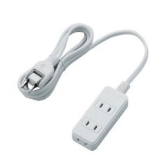 Rakuten - エレコム T-S02-2320WH [電源タップ/スイングプラグ/3個口/2m/ホワイト]