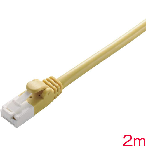 Rakuten - エレコム LD-GPT/Y2/RS [RoHS LANケーブル/CAT6/爪折防止/2m/イエロー]