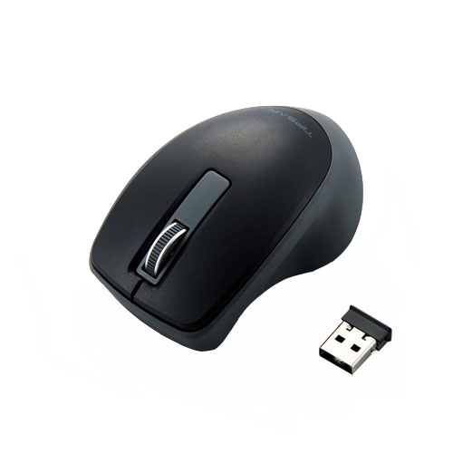 エレコム M-TP10DBBK [BlueLEDマウス/無線/3ボタン/ブラック]