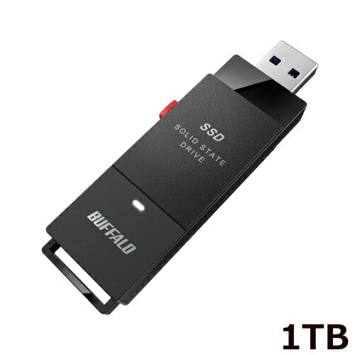 BUFFALO(バッファロー） SSD-PGVB500U3-B 外付けSSD USB-A接続 SIAA抗菌(Chrome/Mac/Windows11対応) ブラック ［500GB /ポータブル型］ SSDPGVB500U3B