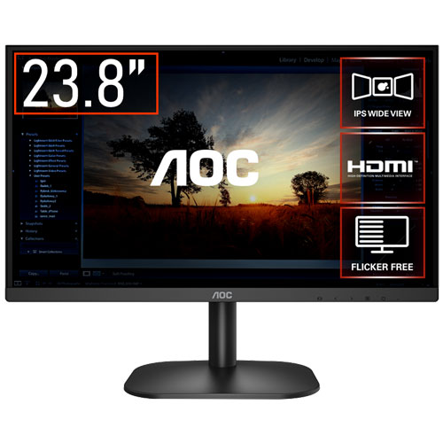 AOC　8,980円 24B2XH/11 [23.8型ワイド液晶ディスプレイ/1920×1080/D-Sub、HDMI/Full HD]  送料無料 【イートレンド･e-TREND】 など 他商品も掲載の場合あり