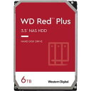 ウエスタンデジタル WD60EFPX WD Red Plus（6TB 3.5インチ SATA 6G 5400rpm 256MB CMR）