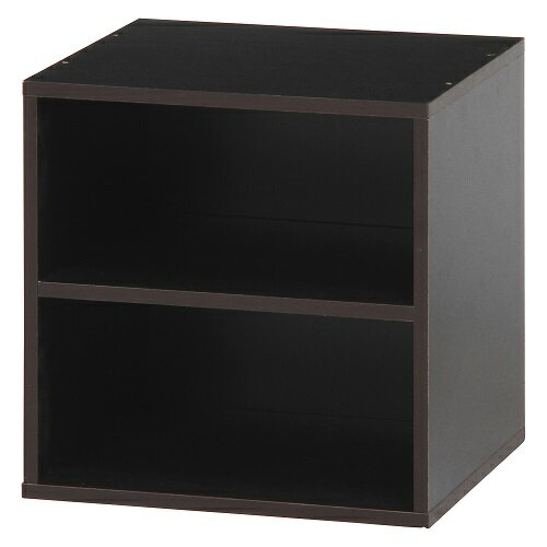 ★代引不可★81903 [不二貿易　キューブボックス 棚付 ブラウン CB35SH(BR)]
