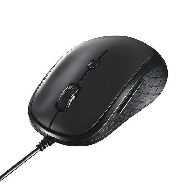 Optical Mouse - バッファロー（サプライ） BSMBU310BK [有線BlueLEDマウス 5ボタン ブラック]