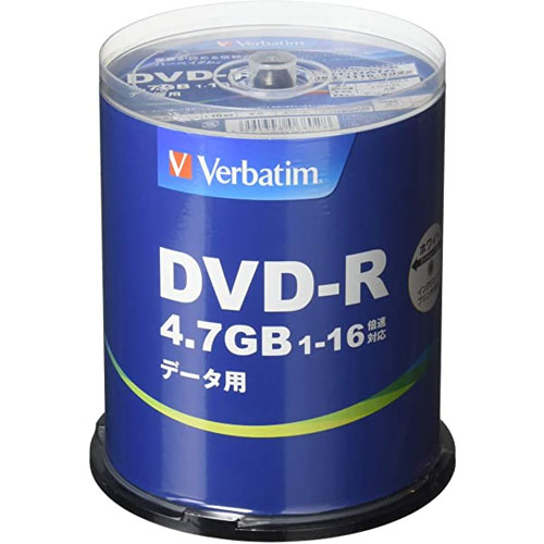 三菱化学メディア DHR47JP100V4 [DVD-R Data 1回記録用 4.7GB 1-16倍速 100枚スピンドルケース100P IJP対応]