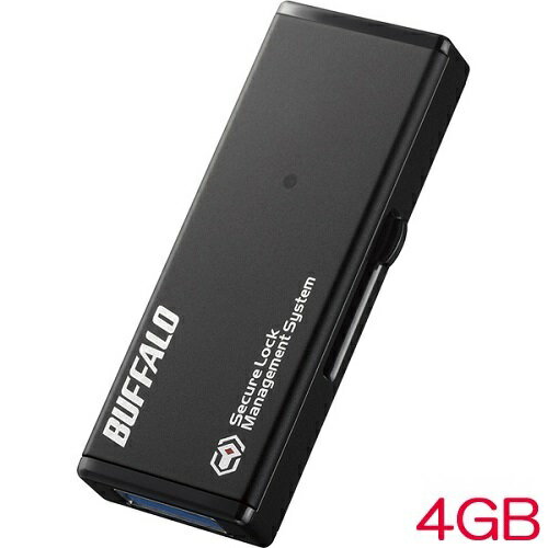 バッファロー RUF3-HSLVB4G [抗ウイルス抗菌 HW暗号化 USBメモリー 4GB]