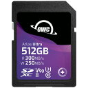 OWC OWCSDV90U0512 512GB SDXCカード Atlas Ultra SD V90 Class 10 UHS-II U3 V90 対応 3年保証