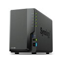 Synology DS224 DiskStation 2ベイ NAS 4コアCeleron J4125 2GBメモリ GbEx2 SATA対応