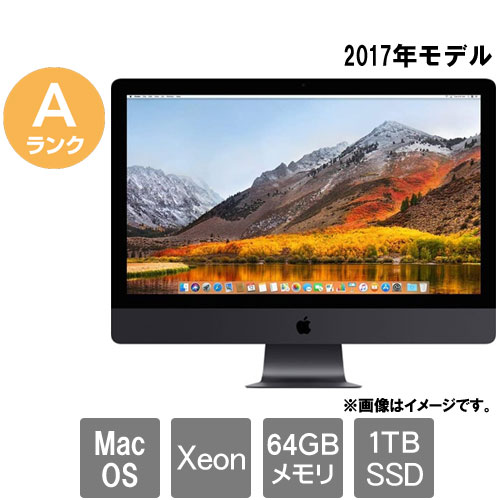 Apple ★中古パソコン Aランク★C02YP0ASM0XV iMac Pro 1.1(Xeon W 64GB SSD1TB 27 MacOS)