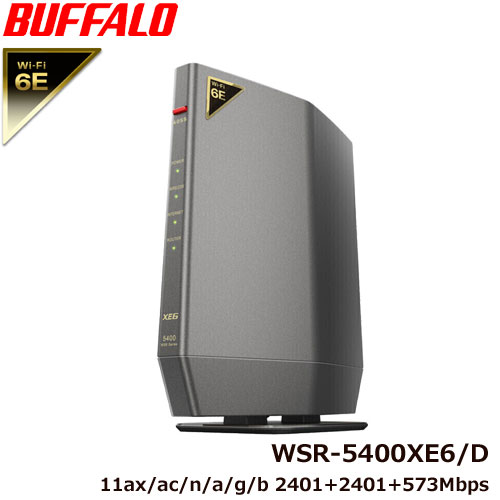 obt@[ WSR-5400XE6 D [Wi-Fi6E Wi-Fi[^[ 11ax ac n a g b 2401{2401+573Mbps Ipv6Ή]