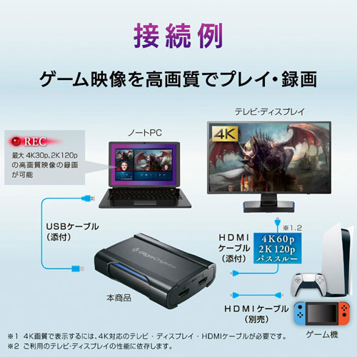 �������������ǡ��� GV-USB3HDS/E [4K�б�HDMI����ץ��㡼]