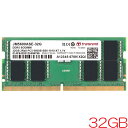 トランセンド JM5600ASE-32G [32GB JetRam DDR5 5600 SO-DIMM 2Rx8 (2Gx8)x16 CL46 1.1V 262pin]