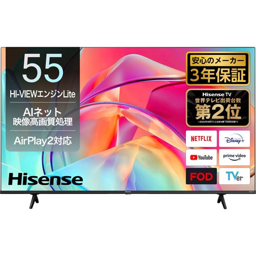 Hisense 55E6K [55V4Kվƥ BSCS 4K塼ʡ¢]