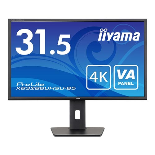 イーヤマ ProLite XB3288UHSU-B5 [31.5型液晶ディスプレイ/3840 2160/HDMI DisplayPort/VAパネル/昇降]