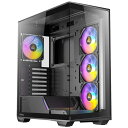ANTEC ATXミドルタワーケース Constellation C3 ARGB ブラック ピラーレス式フロント・サイドパネル(2)