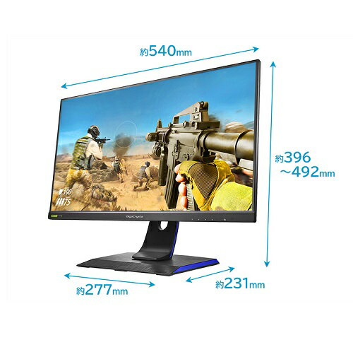 ゲーミングディスプレイ アイ・オー・データ LCD-GD241JD LCD-GD241JD [ゲーミングディスプレイ 23.8型/180Hz対応/5年保証]